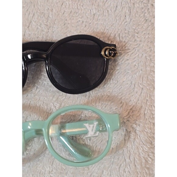 2 Pair Of Sunglasses Compatible With Labubu Dolls - Picture 3 of 4